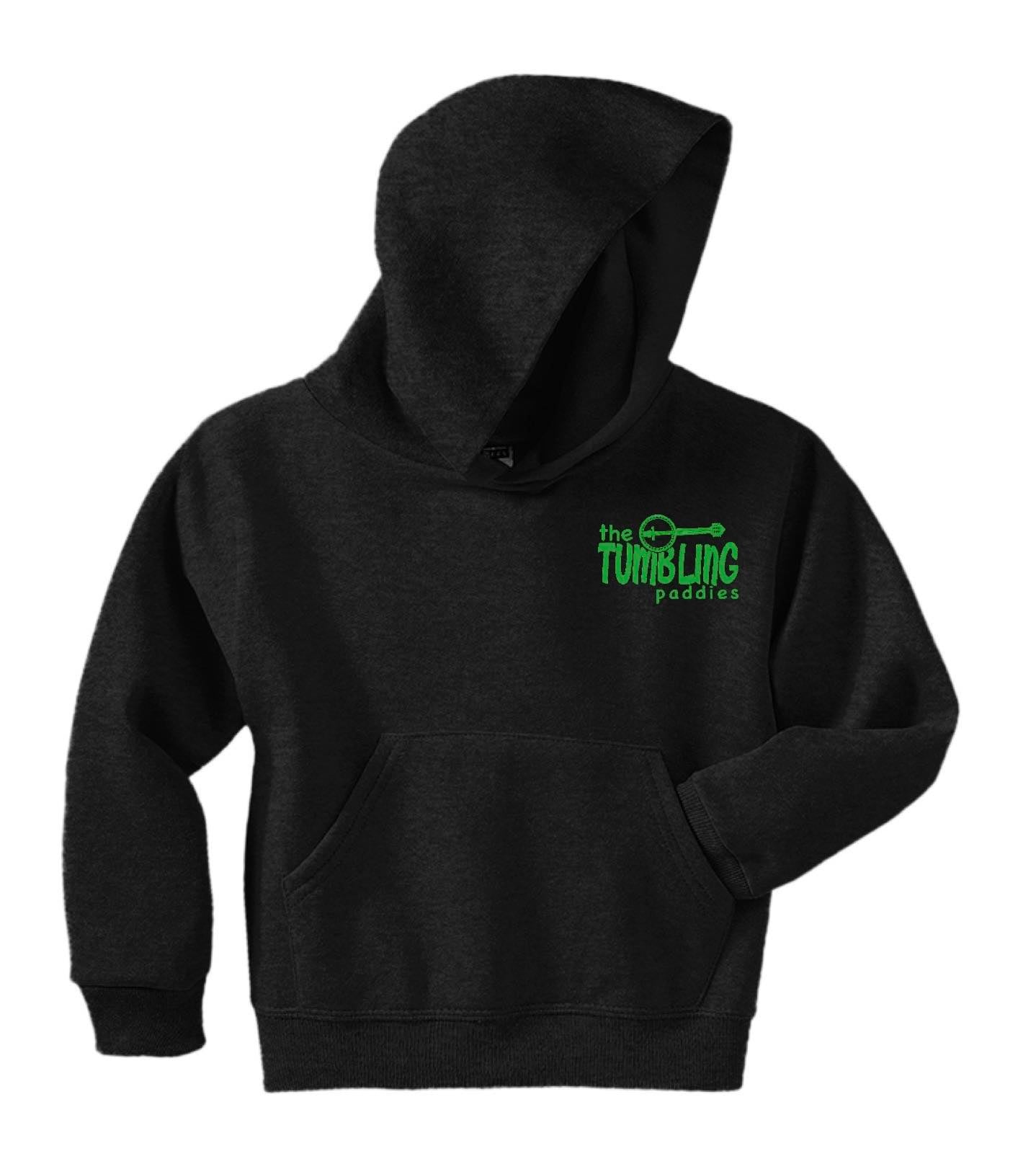 Tumbling Paddies Black Hoodie