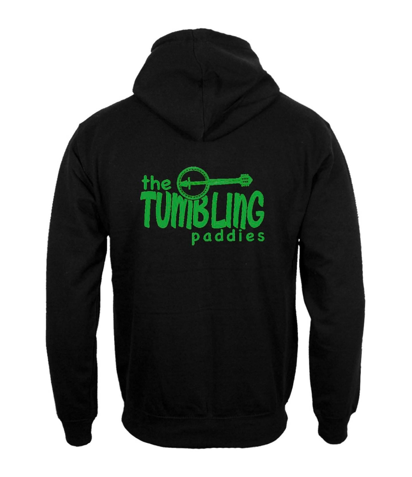 Tumbling Paddies Black Hoodie